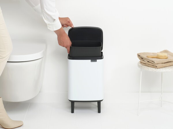 Brabantia Bo Waste Bin Hi Roska Astia L Valkoinen Finnish Design Shop