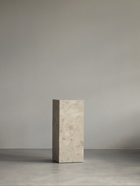 Audo Copenhagen Plinth Pedestal Stand Kunis Breccia Marble Finnish