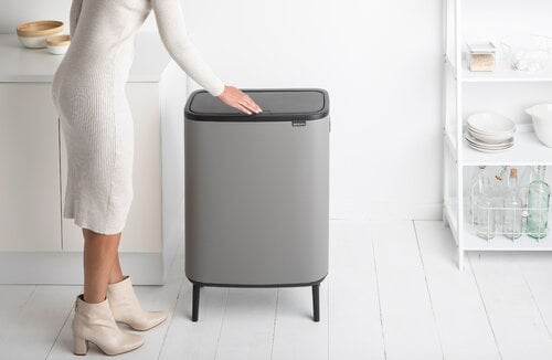 Brabantia Bo Touch Bin Hi 2 X 30L Sense Of Luxury Grey Finnish