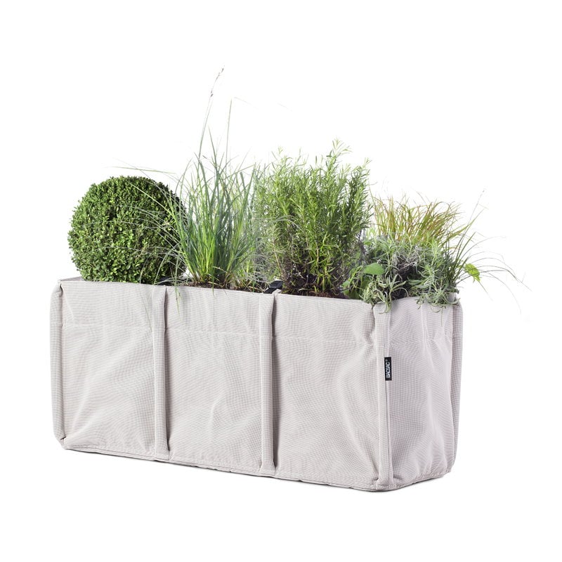 Bacsac Baclong 3 Fabric Planter 110 L Ecru Finnish Design Shop