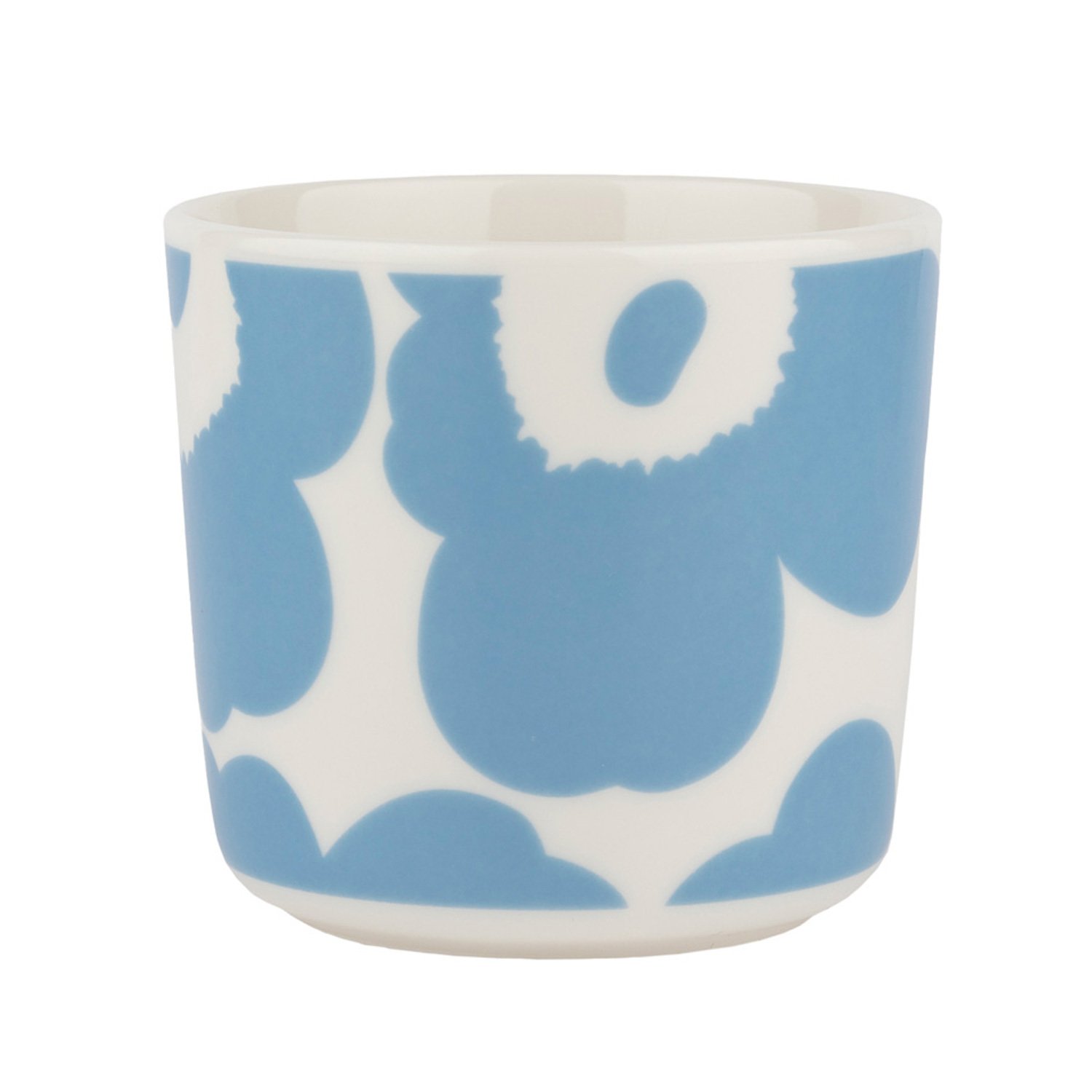 Marimekko Oiva Unikko Coffee Cup W O Handle 2 Dl White Sky Blue