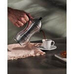 Alessi Pulcina Espressokocher für Induktionsherd, 6 Tassen, Aluminium - schwarz, dekorationsbild