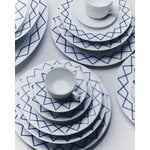 Alessi La Bella Tavola and My Beautiful China saucer for mocha cup, white - blue, decoration image