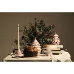 Alessi Delight cake stand, 22 cm, white - red - gold, decoration image