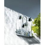 Alessi 5070 condiment set, stainless steel - crystalline glass, decoration image