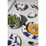 Alessi Itsumo - Yunoki salaattikulho, 345 cl, valkoinen - sininen, sisustuskuva