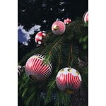 Alessi Delight bauble, set 1, 6 cm, white - red - gold, decoration image