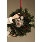 Alessi Boule de Noël Delight 5, 9 cm, blanc - rouge - doré, image décorative