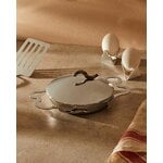 Alessi Roost double egg cup, aluminium, view 2