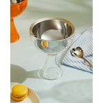 Alessi Big Love ice cream bowl with spoon, mirror polished  stainless steel, decoration image