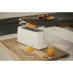 Alessi Plissé Long toaster, white