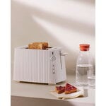 Alessi Plissé set, toaster and electric water kettle, 1,7 L, white