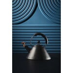 Alessi Kettle 9093, 2 L, black steel, Anniversary 2025, decoration image