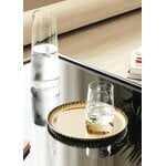 Alessi Pleats round tray,  23 cm, gold, decoration image