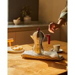 Alessi Pulcina induction espresso coffee maker, 3 cups, aluminium - red