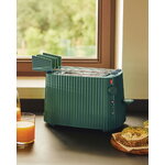 Alessi Plissé set, toaster and electric water kettle, 1,7 L, green