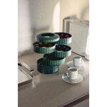 Alessi Plissé espresso coffee capsule hoder, green, decoration image