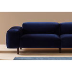 Basta Ponte sofa, blue velvet