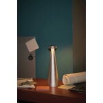 Alessi Lampada da tavolo portatile Bedin, grigio, immagine decorativa