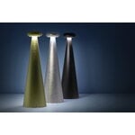 Alessi Lampada da tavolo portatile Bedin, grigio, immagine decorativa