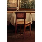 GUBI C-chair Outdoor, teak - HDPE cane, decoration image