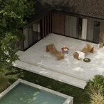GUBI P3S Outdoor chaise longue, natural, decoration image