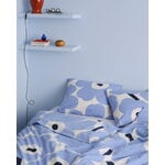 Marimekko Unikko Jersey-copripiumino, 135-140 x 200 cm, bianco sporco-azzurro-blu, immagine decorativa