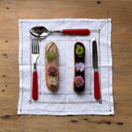 Sabre Paris Pop Unis dinner fork, burgundy, decoration image