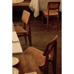 GUBI C-chair Outdoor, teak - HDPE cane, decoration image