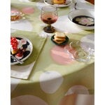 Marimekko Oiva - Unikko piatto fondo, 20,5 cm, bianco sporco-carbone-sabbia-rosa, immagine decorativa