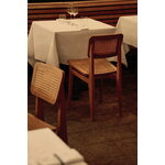 GUBI C-chair Outdoor, teak - HDPE cane, decoration image