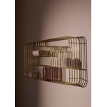 AYTM Curva Rectangular display shelf, gold, decoration image