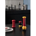 Alessi Sottsass grinder, large, black - red - yellow