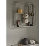 AYTM Curva Square display shelf, silver, decoration image