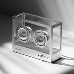 Transparent Small Transparent Speaker, metal, decoration image