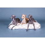 PAIKKA Check Mattress koiranpeti, 125 x 80 cm, beige, sisustuskuva