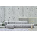 HAY Mags Soft sofa 331 cm, low arm left, Linara 443 - light grey