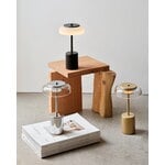 Nuura Blossi Mini portable table lamp, black - opal, decoration image