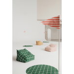 Nobodinoz Vibes kids' armchair beanbag, mustard and sand tiles, view 2