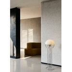 Verpan Wire floor lamp, chrome - white, decoration image