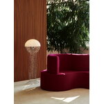 Verpan Wire floor lamp, chrome - white, decoration image