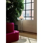 Verpan Wire floor lamp, chrome - white, decoration image
