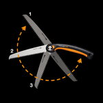 Fiskars Plus folding saw SW69, 21 cm, decoration image