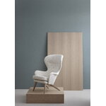 Ornäs Siesta lounge chair, oak - white Orsetto 012