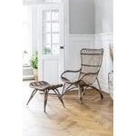 Sika-Design Monet footstool, taupe rattan