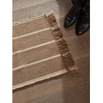 ferm LIVING Calm Kelim mat, 50 x 70 cm, dark sand - off-white, decoration image