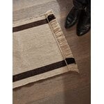 ferm LIVING Calm Kelim mat, 50 x 70 cm, off-white - coffee