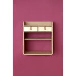 Hartô Suzon wall shelf, oak - brass, decoration image