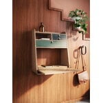 Hartô Gaston wall desk, 60 cm, oak - ash green - sage, decoration image