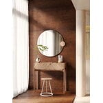 Hartô Sonia round mirror, 90 cm, natural glass - oak, decoration image